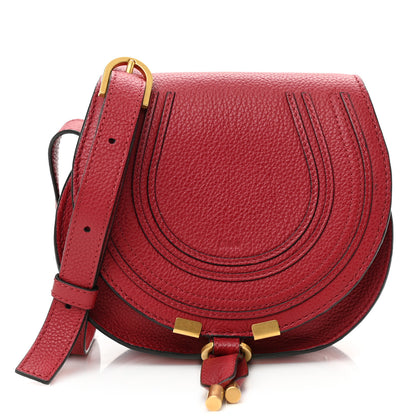 Chloe Calfskin Mini Marcie Round Crossbody Bag Red 1 of 8