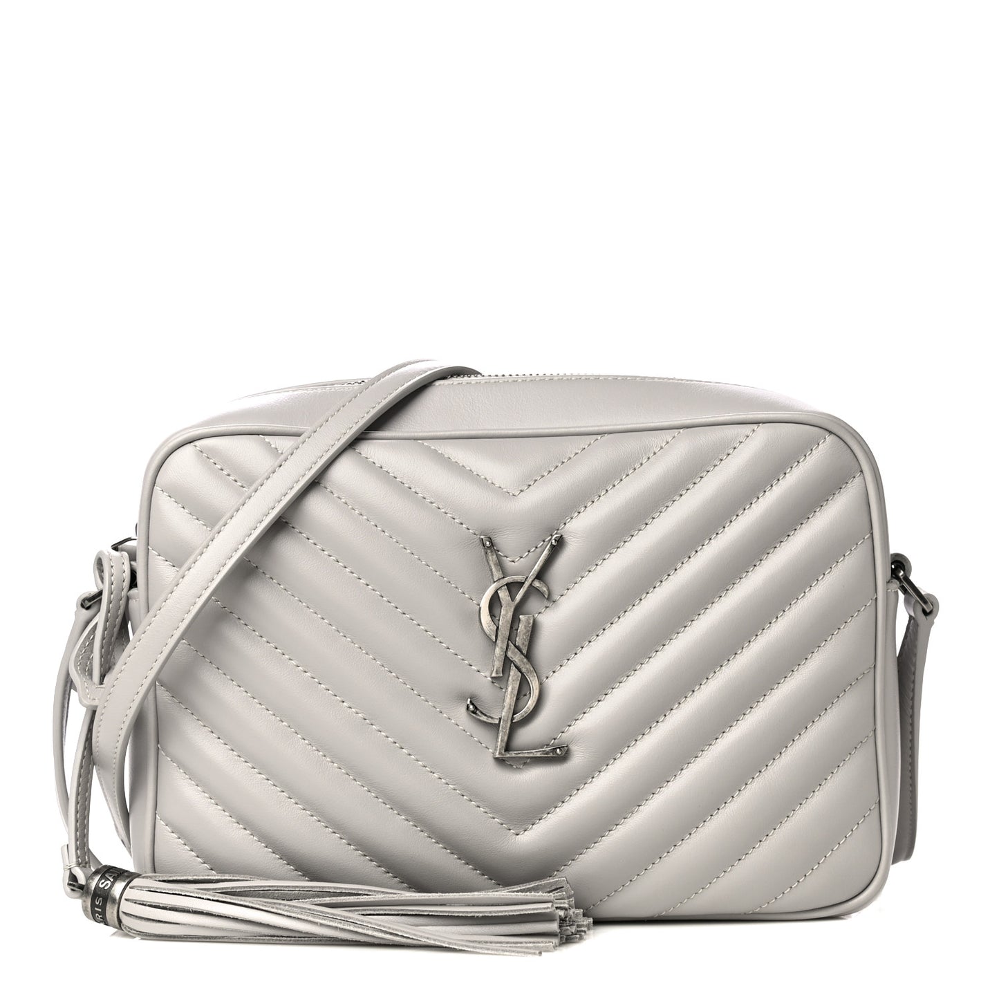 Calfskin Matelasse Monogram Lou Camera Bag Granite