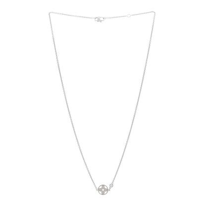Louis Vuitton 18K White Gold Diamond Idylle Blossom Pendant Necklace 3 of 5