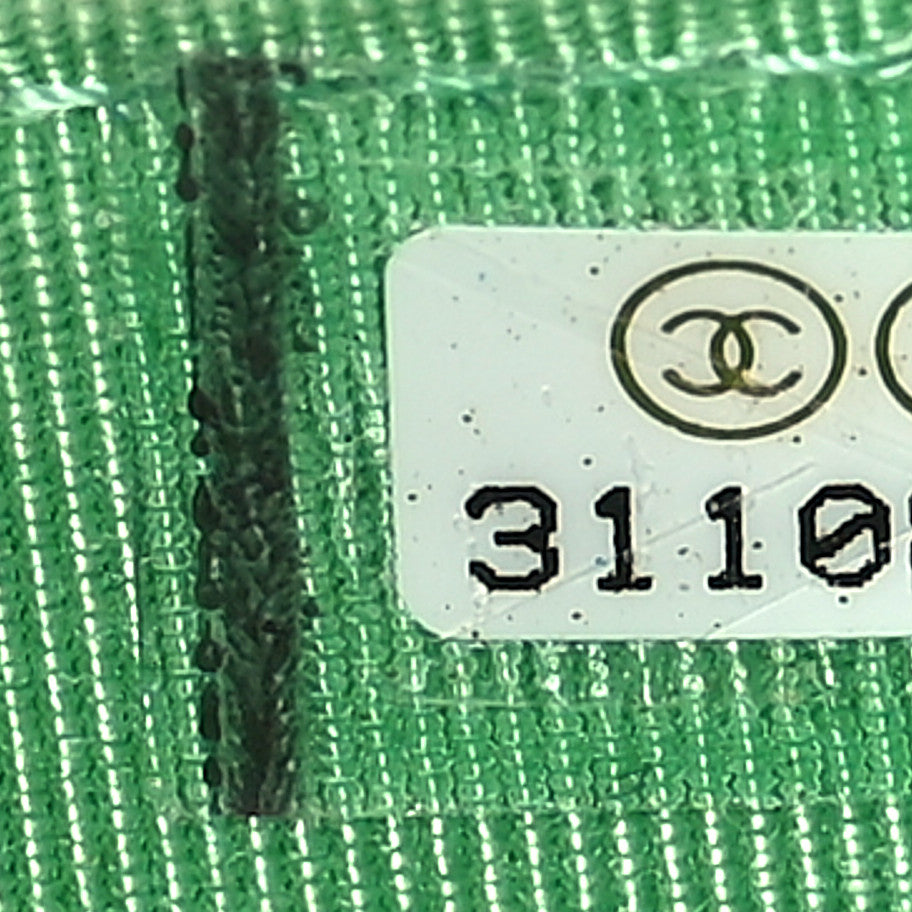 Chanel Caviar Quilted Wallet on Chain WOC Green 8 of 13