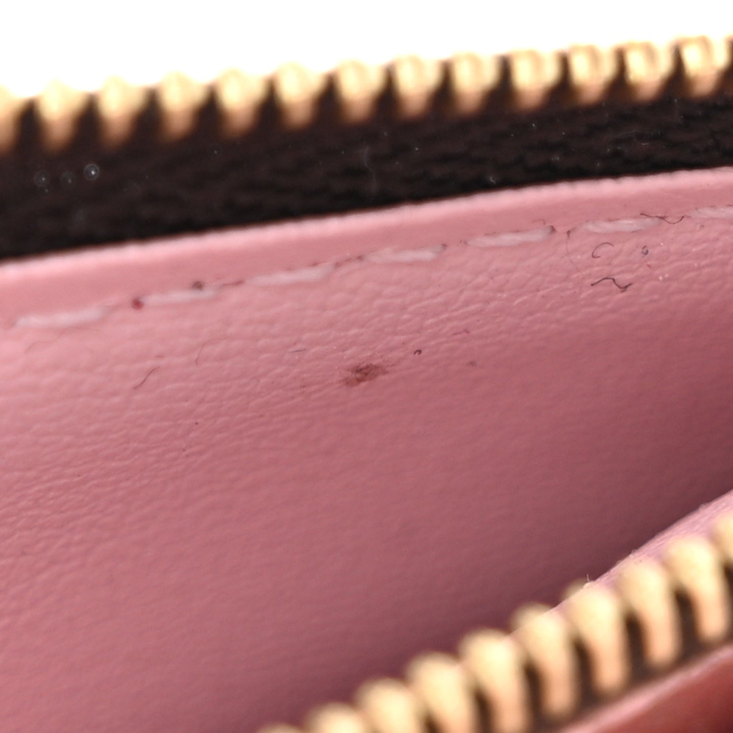 Damier Ebene Rosalie Coin Purse Rose Ballerine