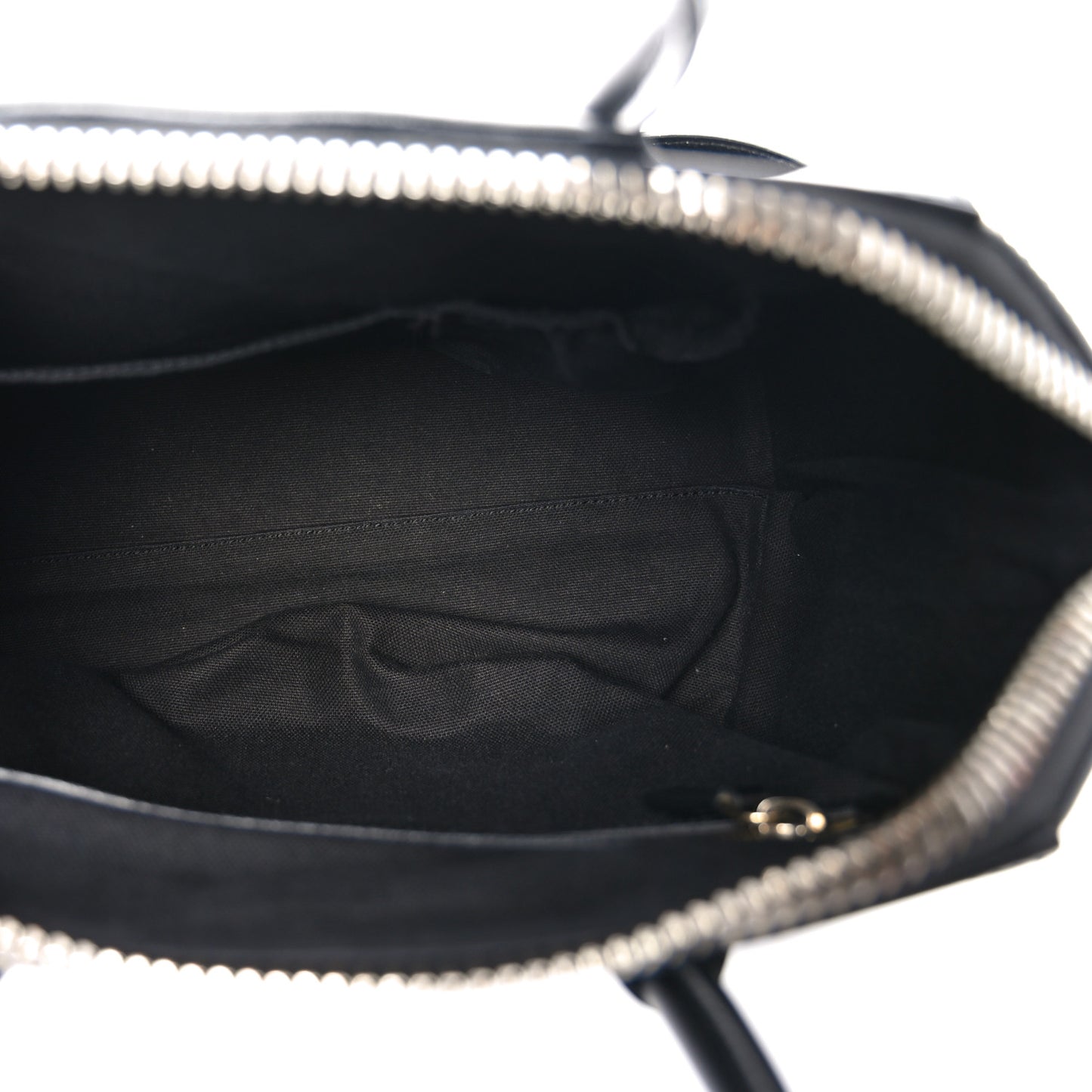 Shiny Lord Calfskin Small Antigona Black