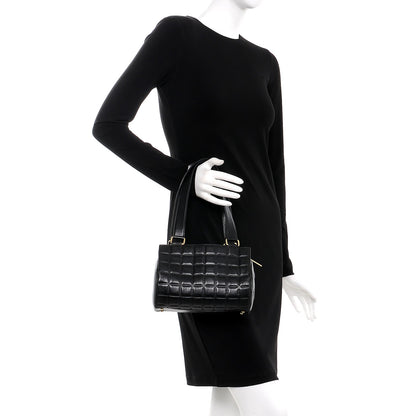 Chanel Lambskin Quilted CC Chocolate Bar Shoulder Bag Black 2 of 10