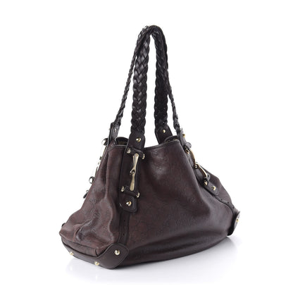 Gucci Guccissima Medium Pelham Shoulder Bag Dark Brown 3 of 12