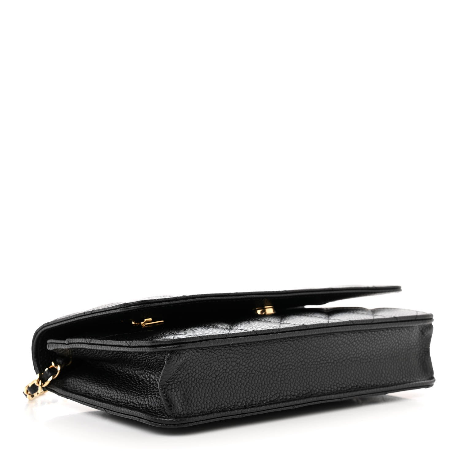 Chanel Caviar Quilted Wallet On Chain WOC Black 4 of 12