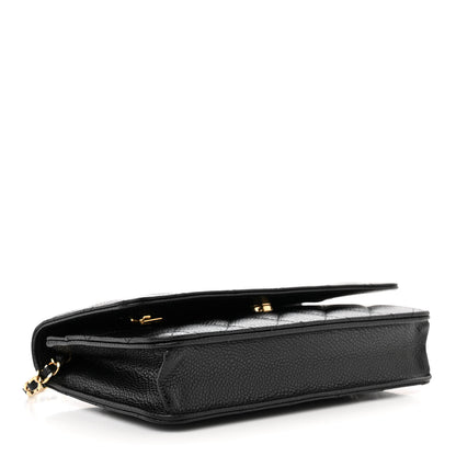 Chanel Caviar Quilted Wallet On Chain WOC Black 4 of 12