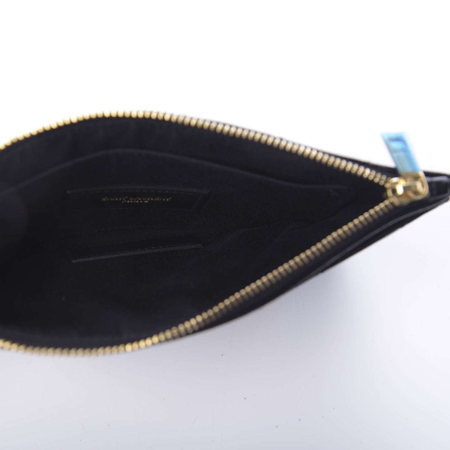 Grain De Poudre Chevron Monogram Bill Pouch Black