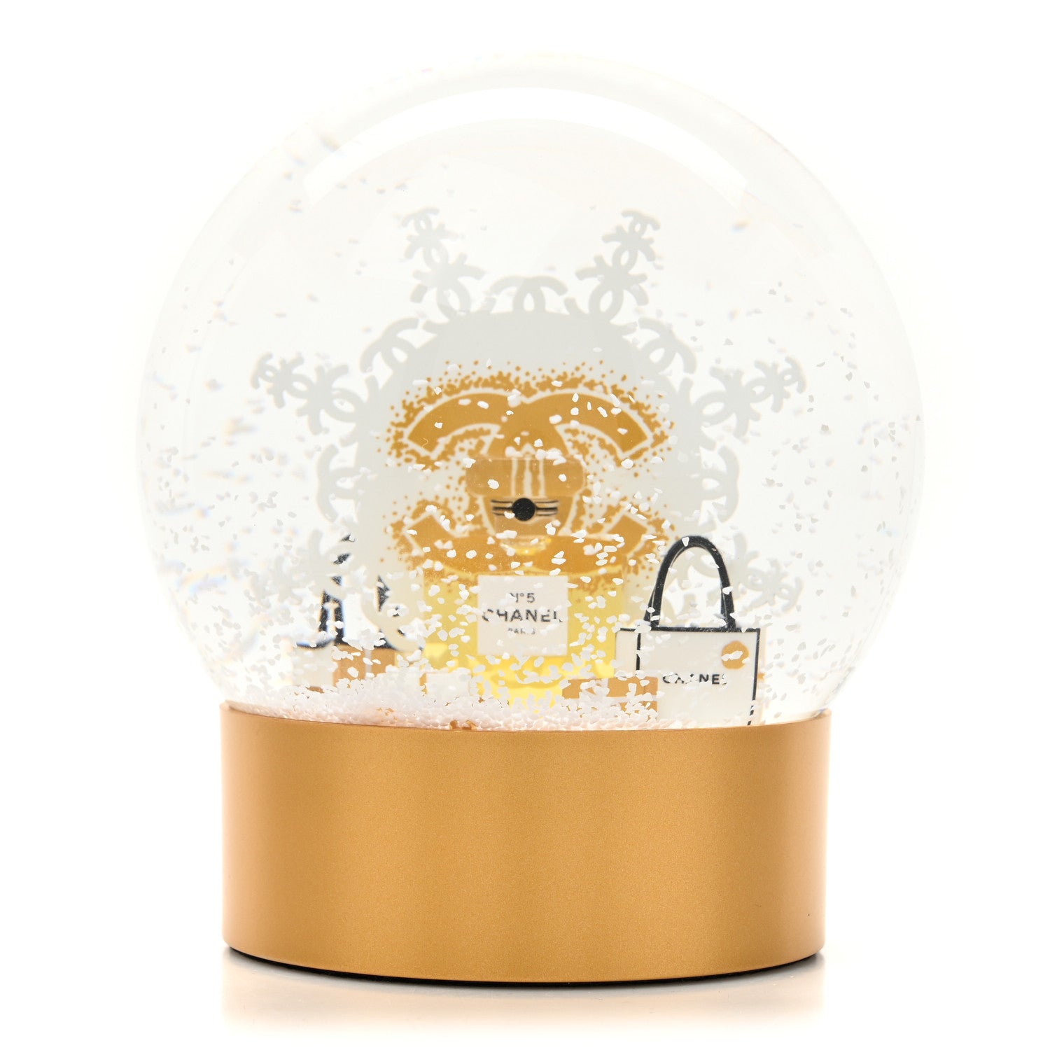 Chanel Glass N°5 Perfume Bottle Snow Globe 4 of 4