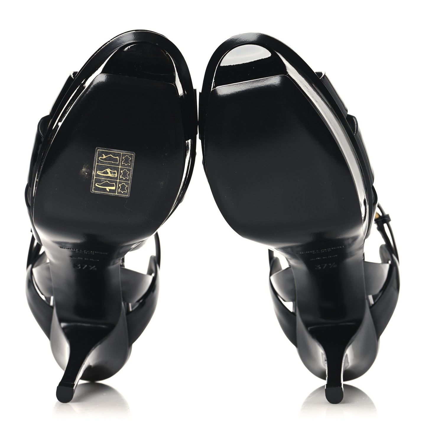 Patent Tribute 75 Platform Sandals 37.5 Black