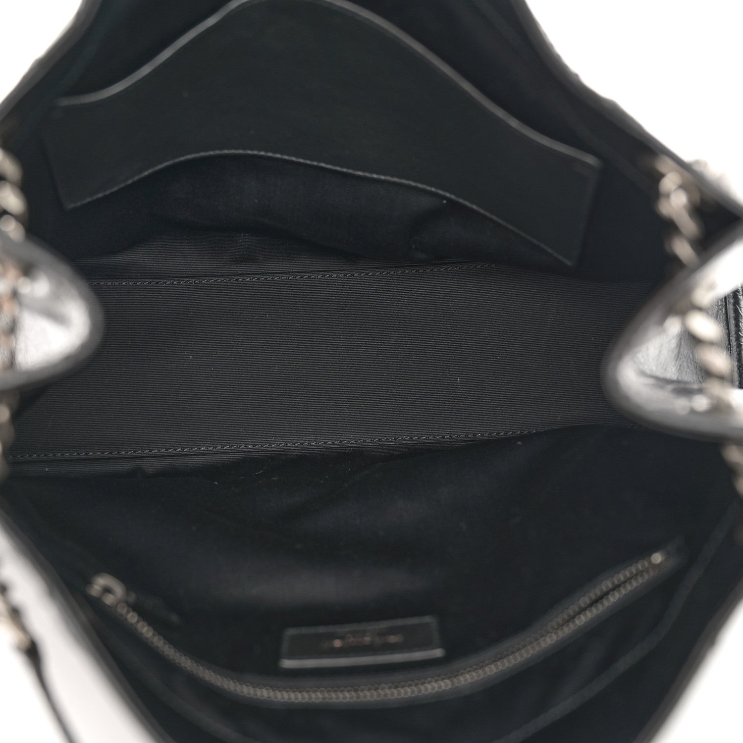Saint Laurent Crinkled Calfskin Matelasse Monogram Medium Niki Shopper Tote Black 5 of 10