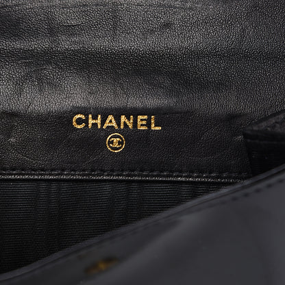 Chanel Patent Timeless CC Compact French Wallet Black 5 of 7