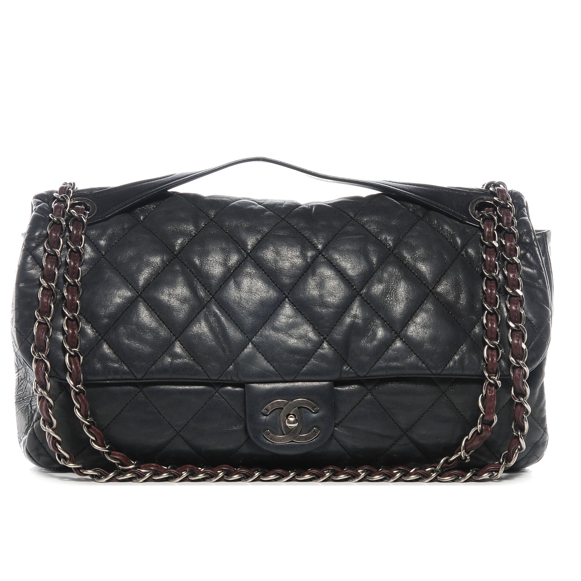 Chanel Iridescent Calfskin In The Mix Jumbo Flap Black 1 of 7