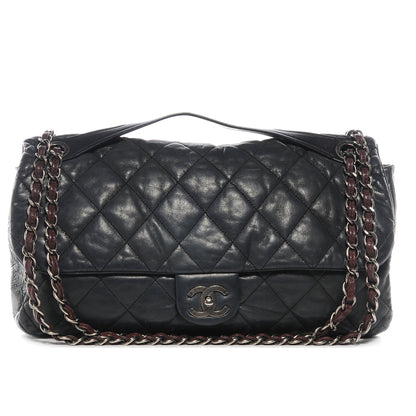 Chanel Iridescent Calfskin In The Mix Jumbo Flap Black 1 of 7