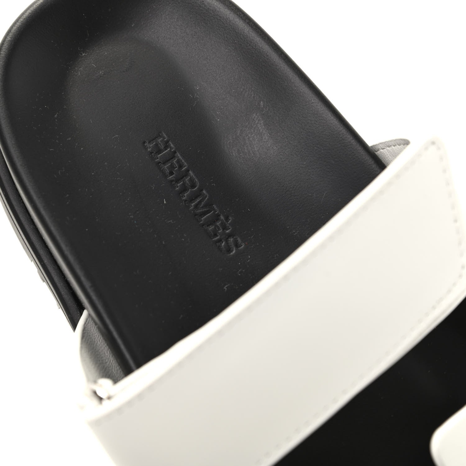 Hermes Calfskin Womens Chypre Sandals 36 White 8 of 12