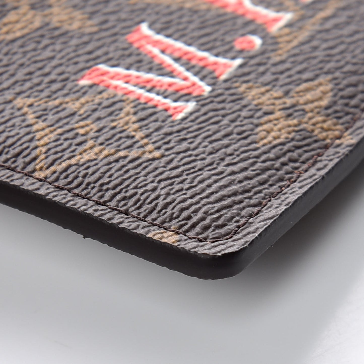 Monogram My LV Heritage Card Holder Rouge White