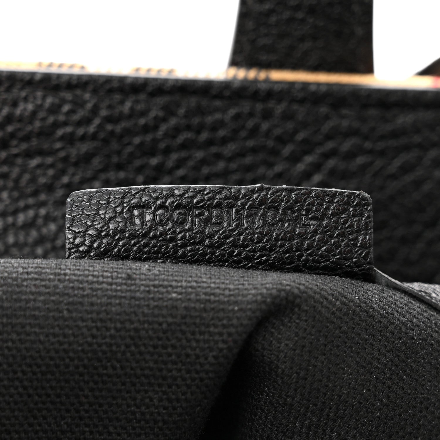 Burberry Goatskin Vintage Check Medium Banner Tote Black 8 of 15