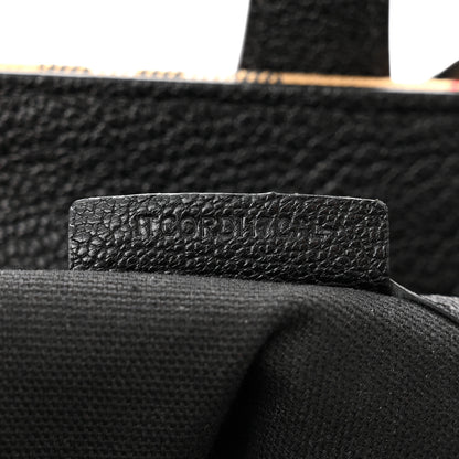 Burberry Goatskin Vintage Check Medium Banner Tote Black 8 of 15