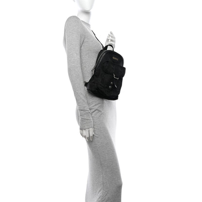 Gucci Econyl Nylon Monogram Off The Grid Sling Backpack Black 2 of 14