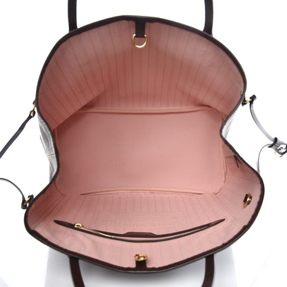 Louis Vuitton Damier Ebene Neo Neverfull MM Rose Ballerine 6 of 12
