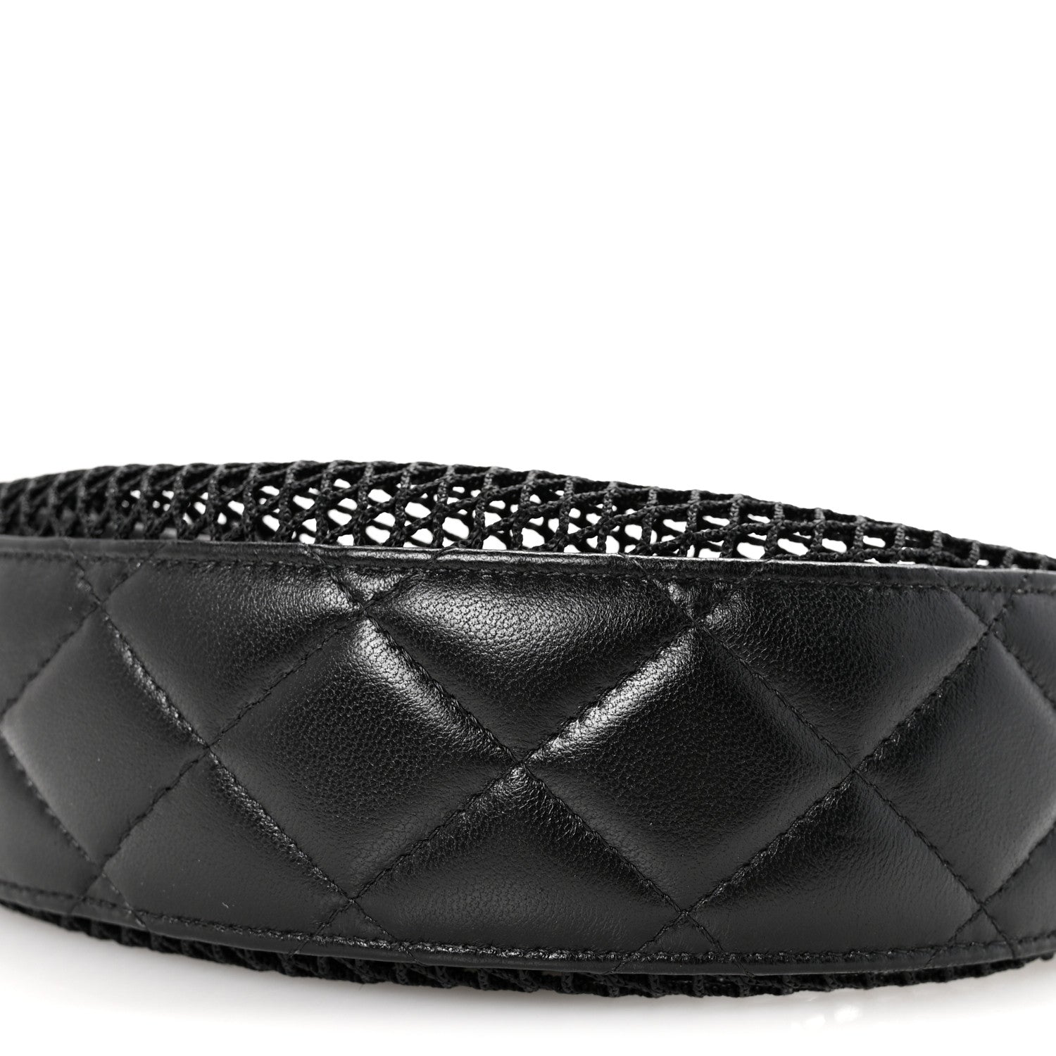 Chanel Mesh Shiny Lambskin Chain Hobo Black 11 of 12