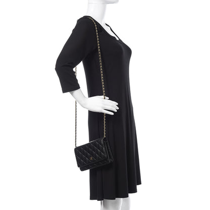 Chanel Caviar Quilted Wallet On Chain WOC Black 2 of 11