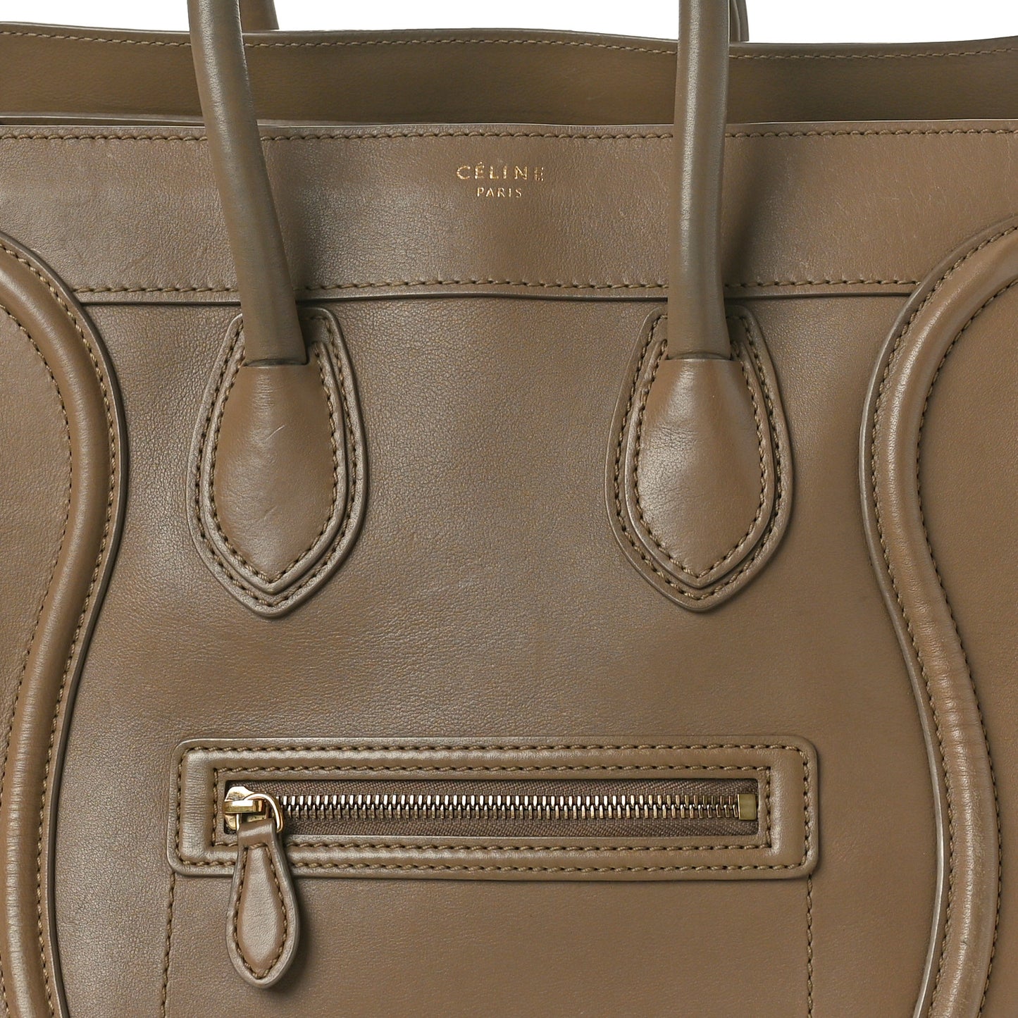 Smooth Calfskin Mini Luggage Camel