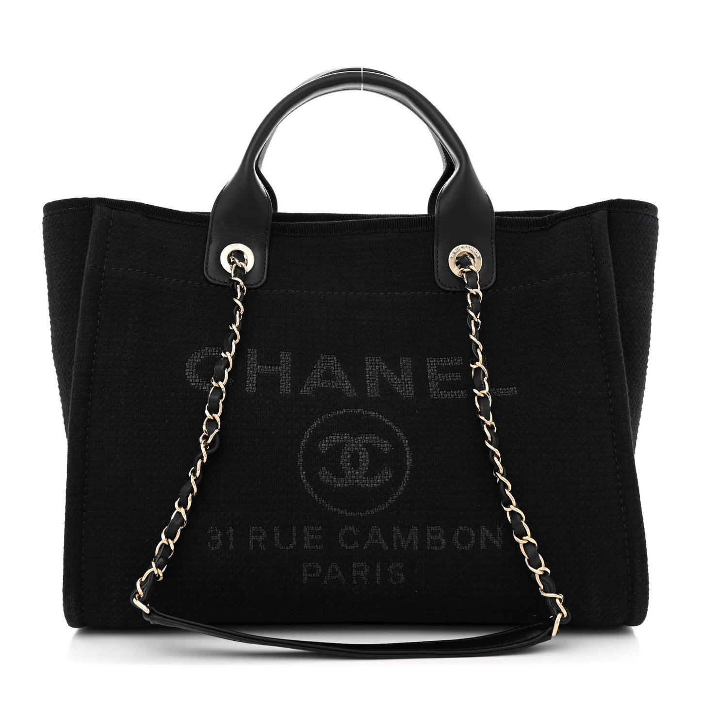 Mixed Fibers Small Deauville Tote Black