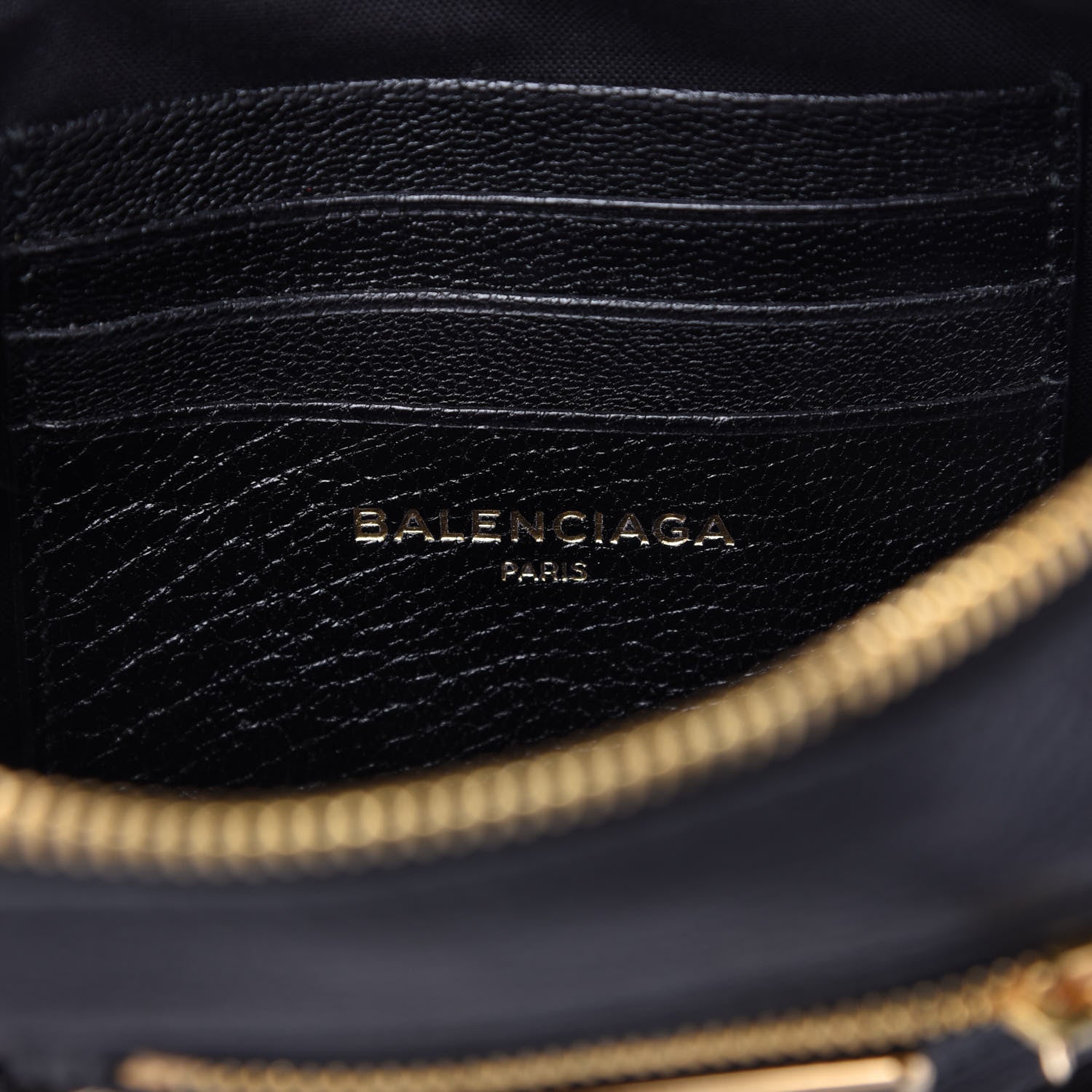 Balenciaga Chevre Gold Metallic Edge Hardware XS Reporter Crossbody Black 8 of 9