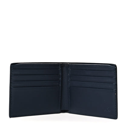 Gucci GG Supreme Monogram Blooms Bi-Fold Wallet Beige Blue Navy 4 of 8
