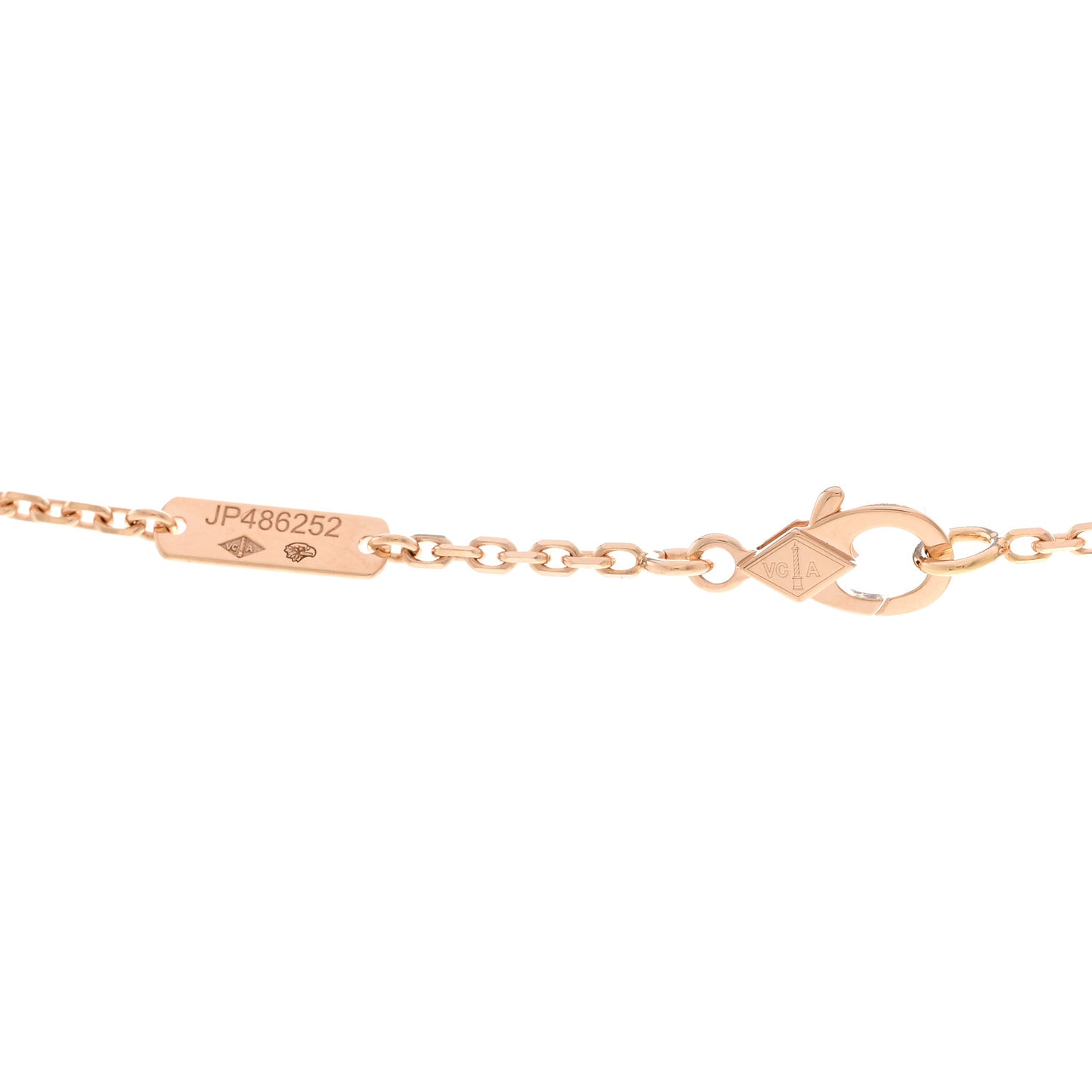18K Rose Gold Diamond Small Frivole Pendant Pave Necklace