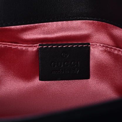Gucci Velvet Matelasse Mini GG Marmont Shoulder Bag Black 6 of 8