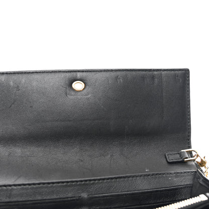Alexander McQueen Calfskin Studded Skull Wallet on Chain Black 10 of 12