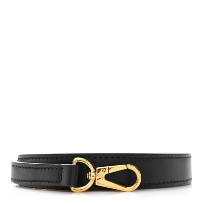 Louis Vuitton Calfskin City Steamer MM Shoulder Strap Black 1 of 3