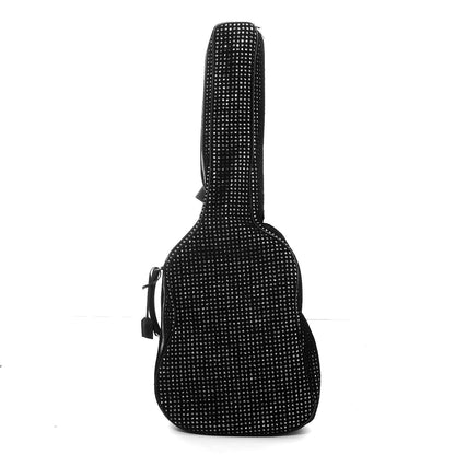 Saint Laurent Velour Crystal Guitar Case Black 1 of 9