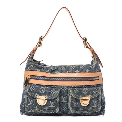 Louis Vuitton Monogram Denim Baggy PM Blue 1 of 9