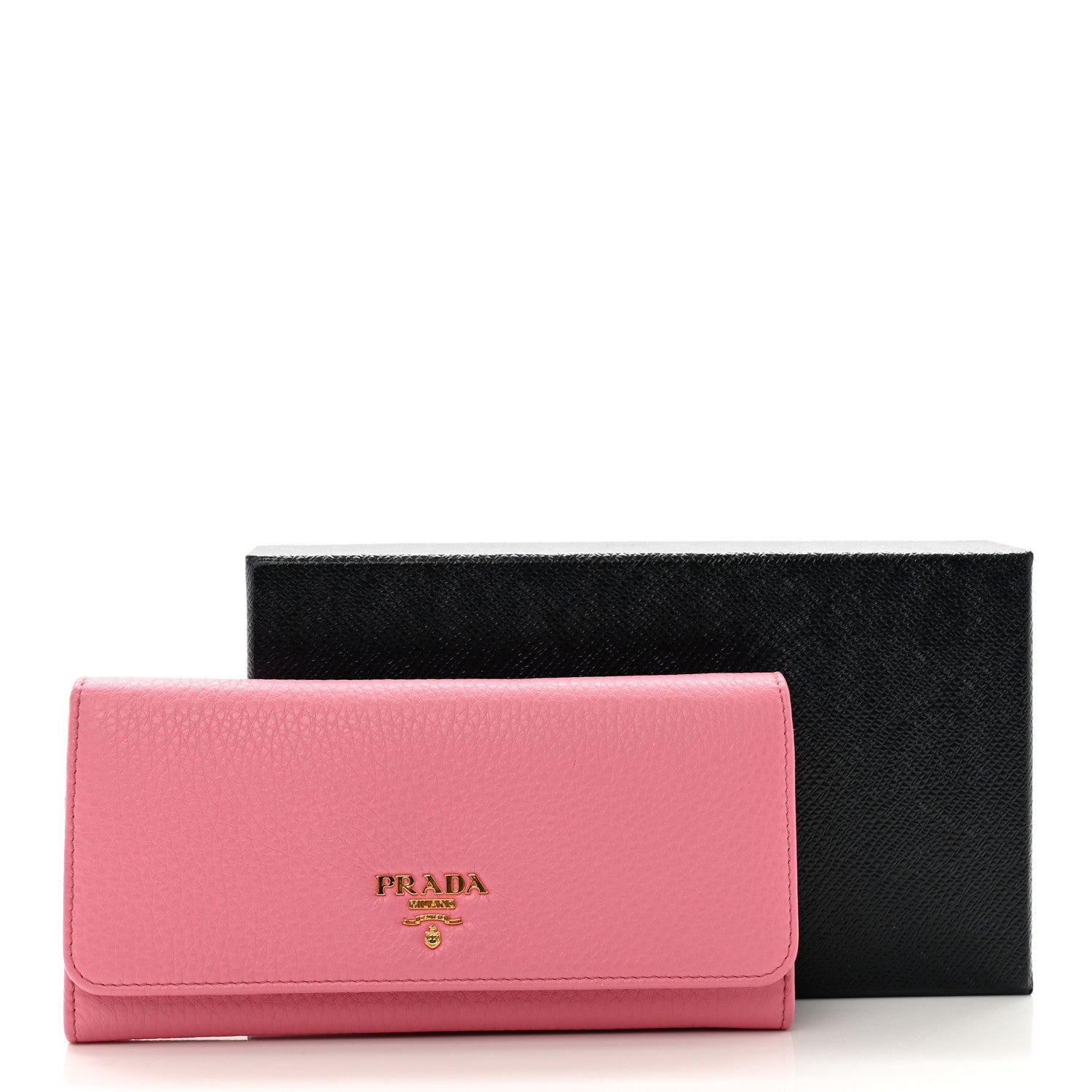 Prada Vitello Phenix Continental Flap Wallet Begonia 3 of 8