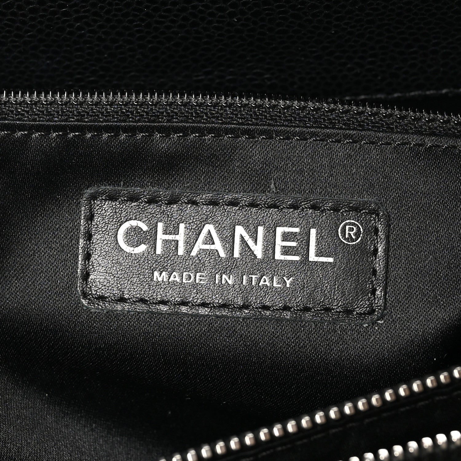 Chanel Caviar Quilted XL Grand Shopping Tote GST Black 8 of 12