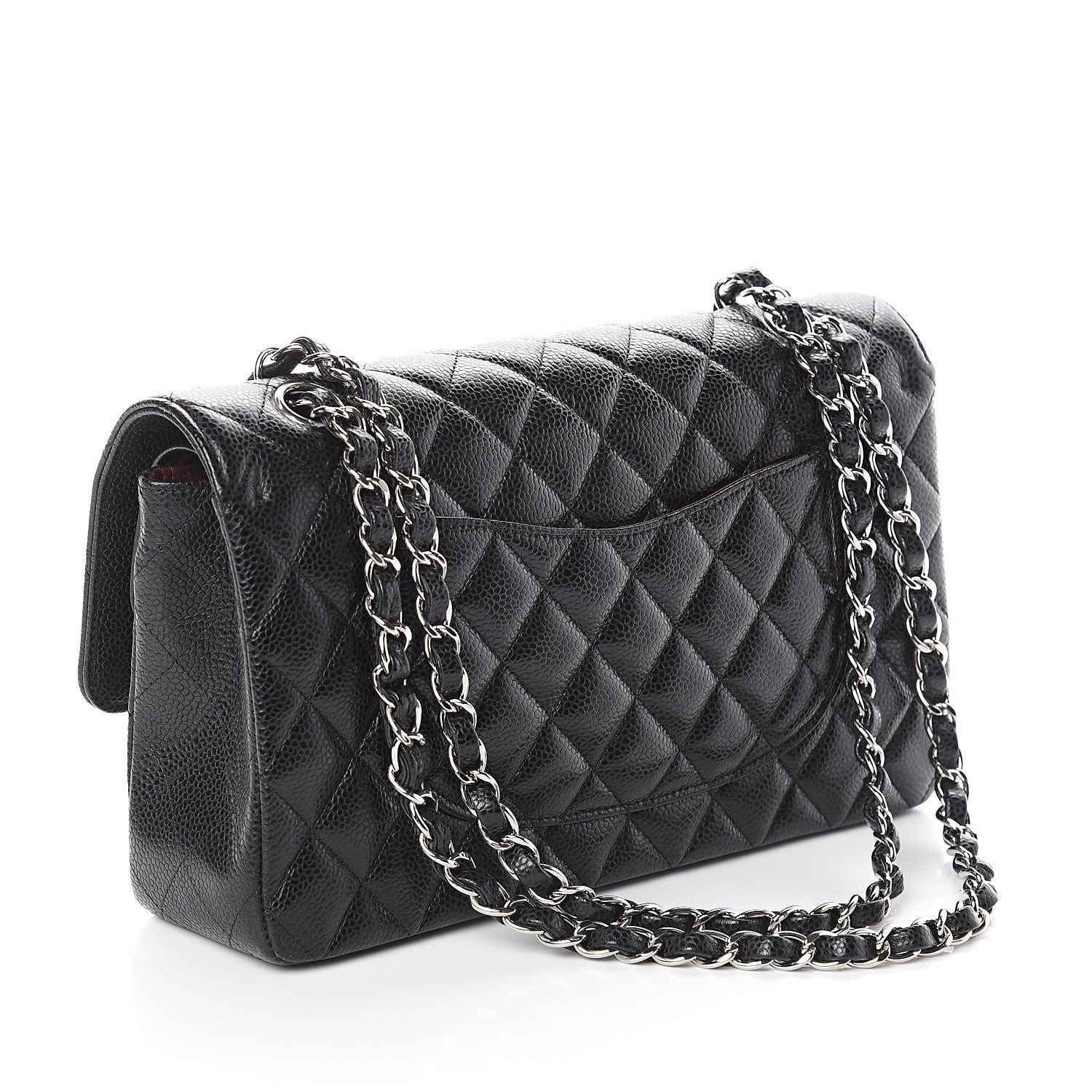 Chanel Caviar Quilted Medium Double Flap Black 2 of 9