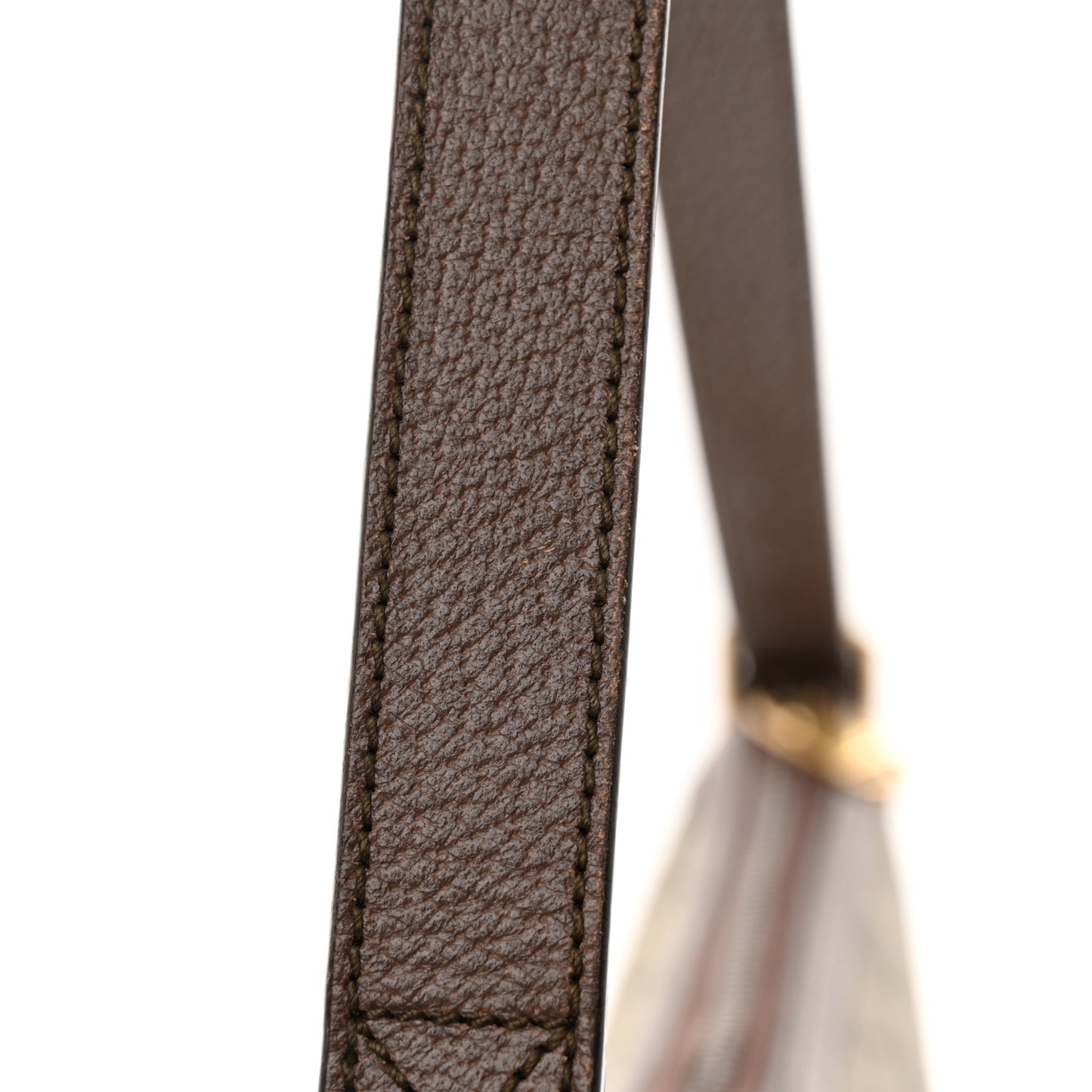 GG Supreme Monogram Web Small Ophidia Half Moon Hobo Brown