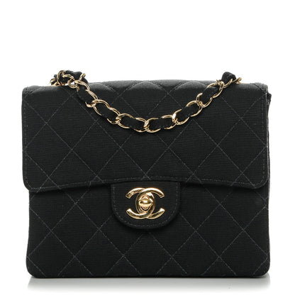 Chanel Grosgrain Quilted Mini Square Flap Black 1 of 7