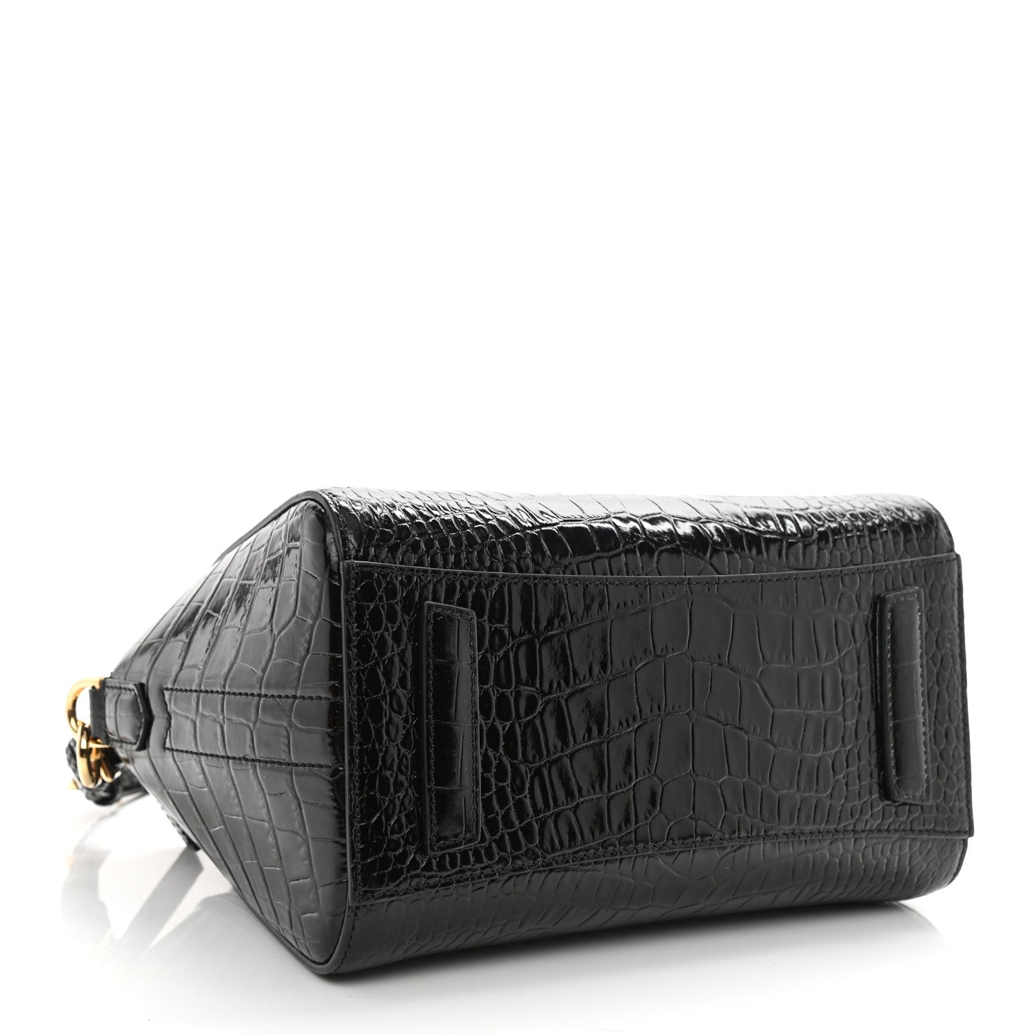 Givenchy Calfskin Crocodile Embossed Mini Antigona Black 4 of 8