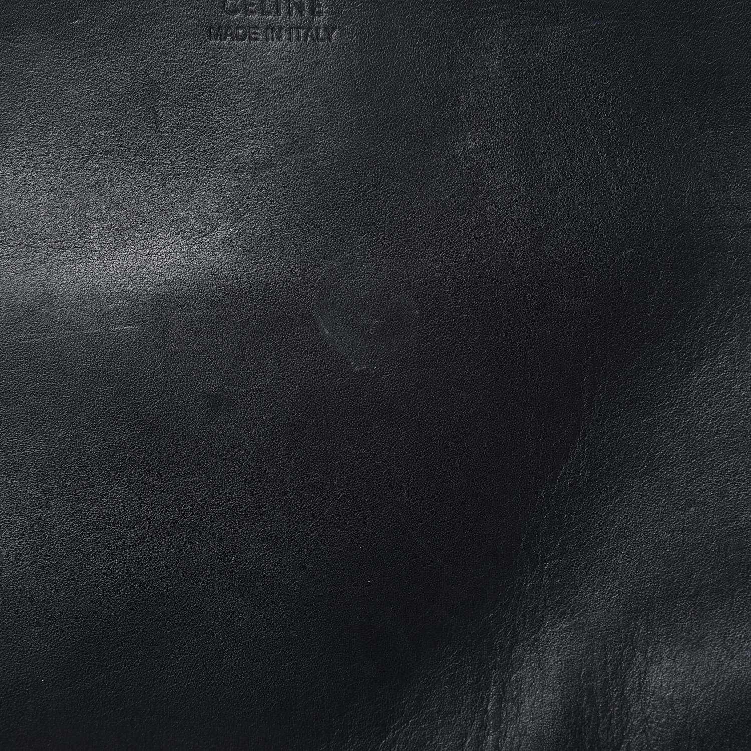 Celine Lambskin Calfskin Band Twisted Cabas Black 7 of 19