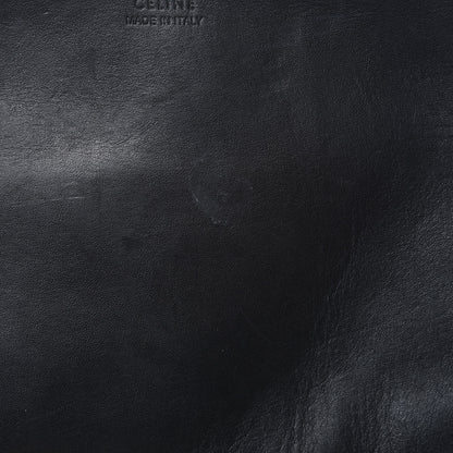 Celine Lambskin Calfskin Band Twisted Cabas Black 7 of 19