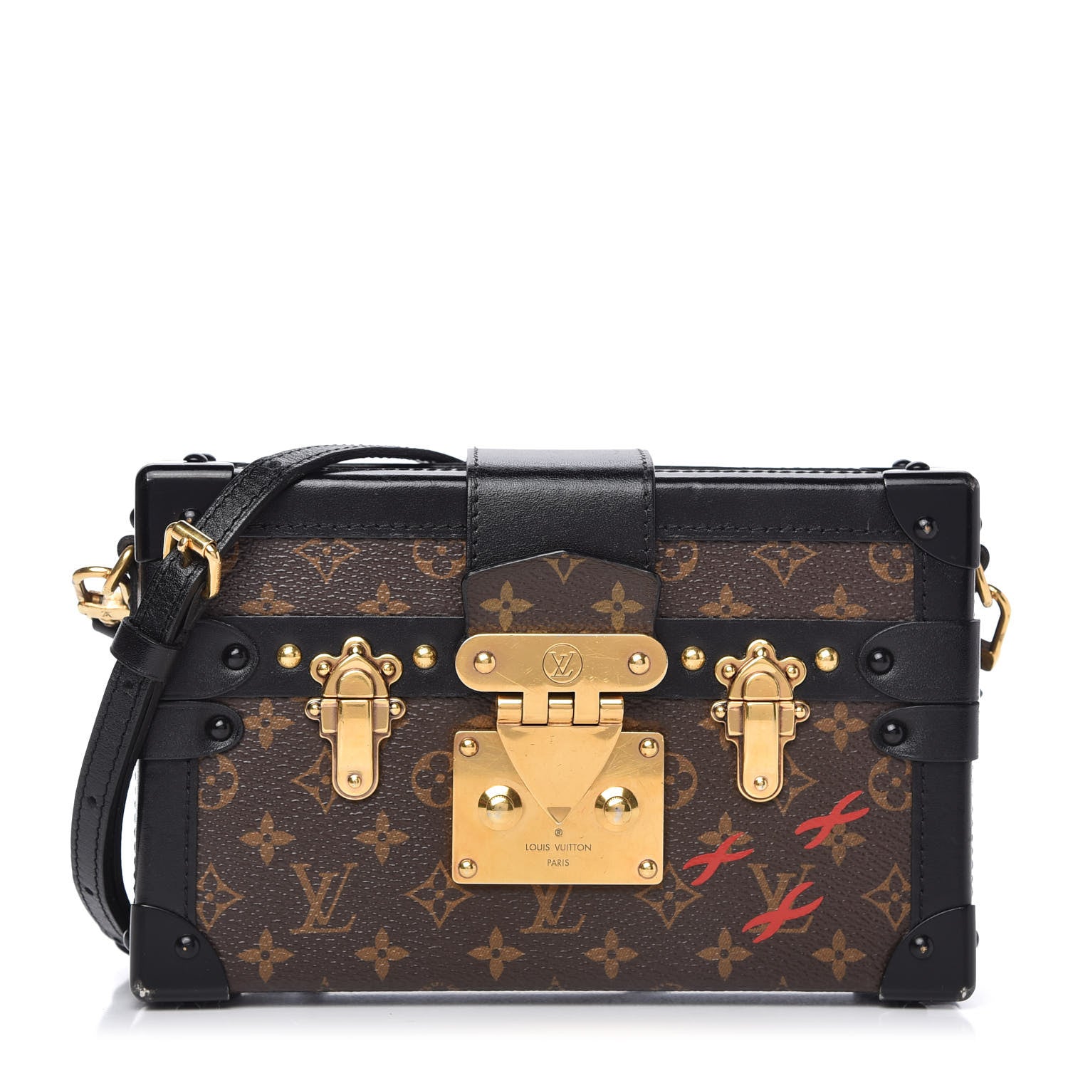 Louis Vuitton Monogram Petite Malle Black 1 of 9