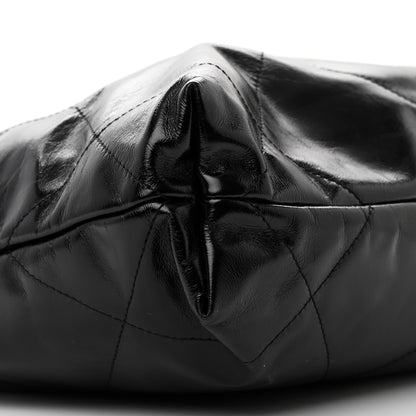 Chanel Shiny Calfskin Quilted Small Chanel 22 Black 11 of 12