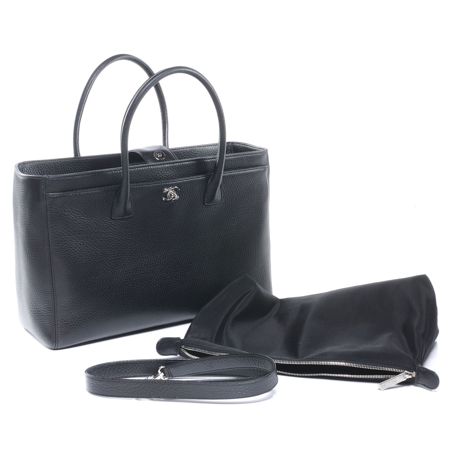 Deerskin Cerf Executive Shopper Tote Black