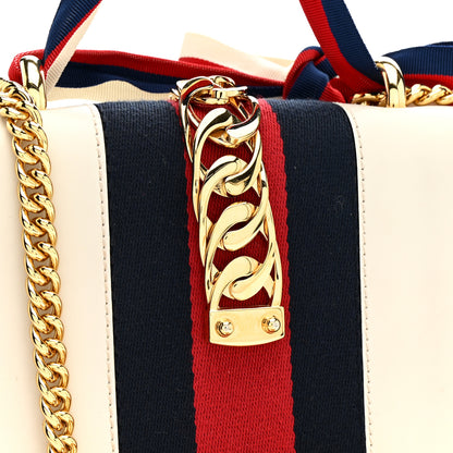 Gucci Calfskin Mini Sylvie Chain Shoulder Bag White 12 of 16