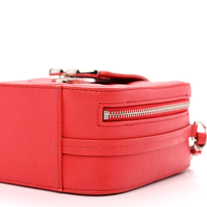 Chanel Lambskin Quilted Mini CC Box Camera Bag Red 10 of 12