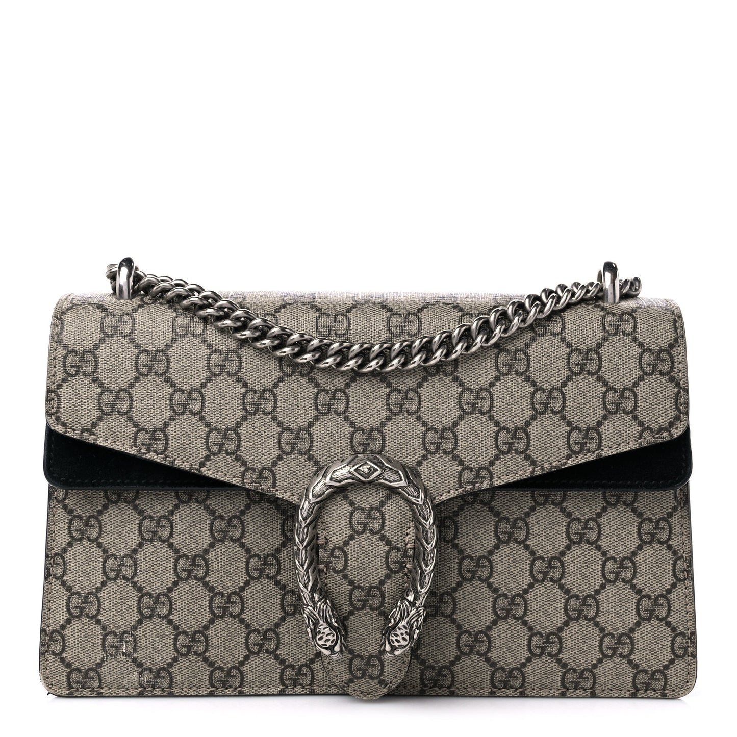 GG Supreme Monogram Small Dionysus Shoulder Bag Black