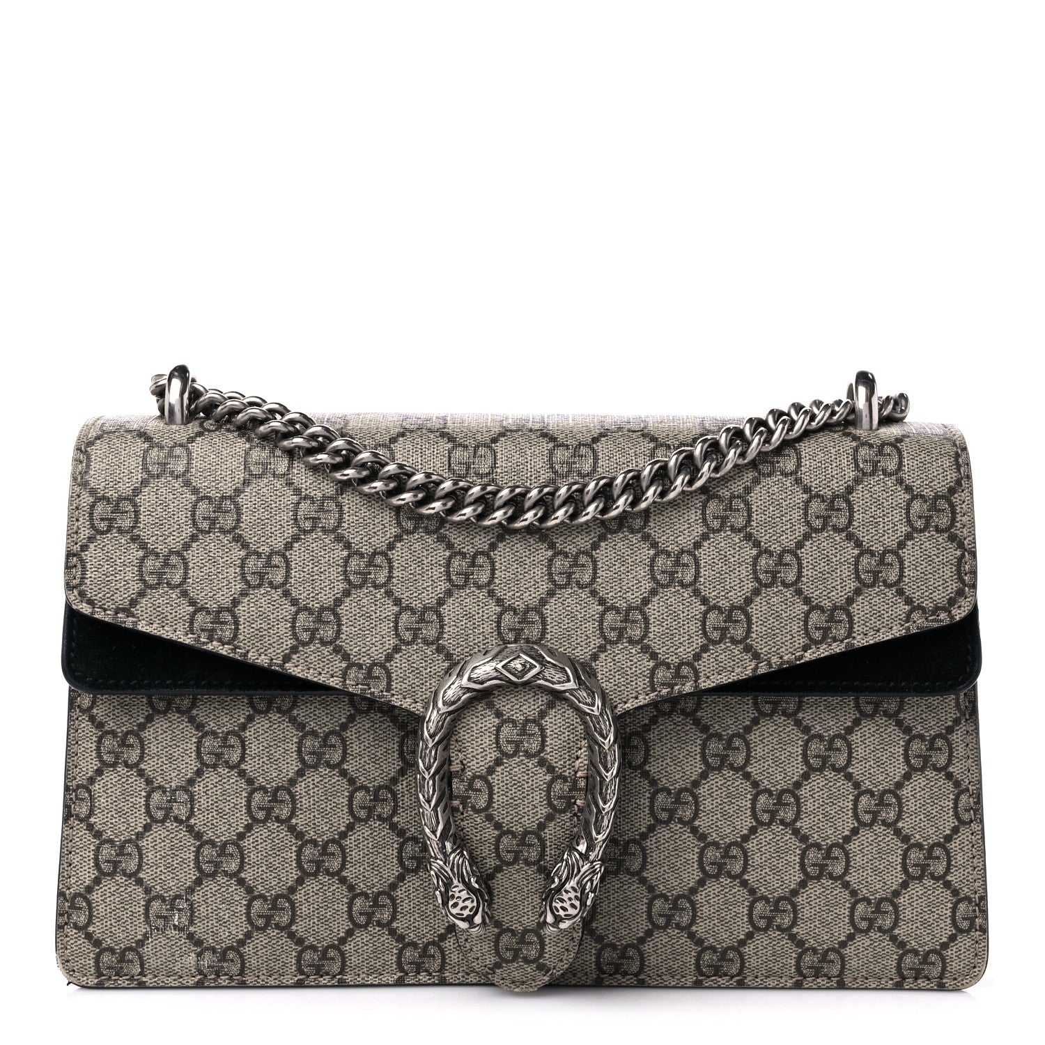 Gucci GG Supreme Monogram Small Dionysus Shoulder Bag Black 1 of 12